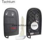 433Mhz 46 chip FCC:M3N40821302 keyless 2+1 button remote key for Jeep 2014-2018